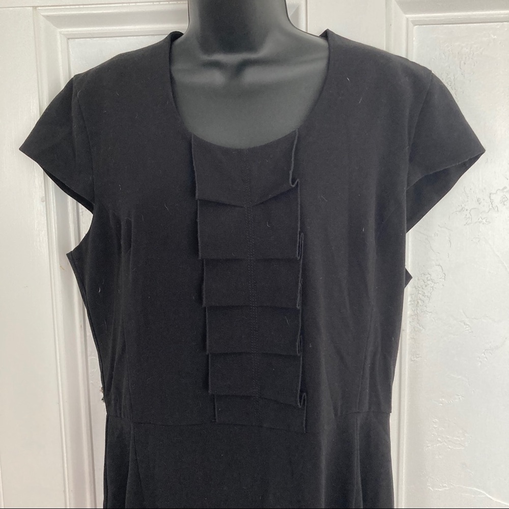 Kenneth Cole black dress size 14 w/ pleat details